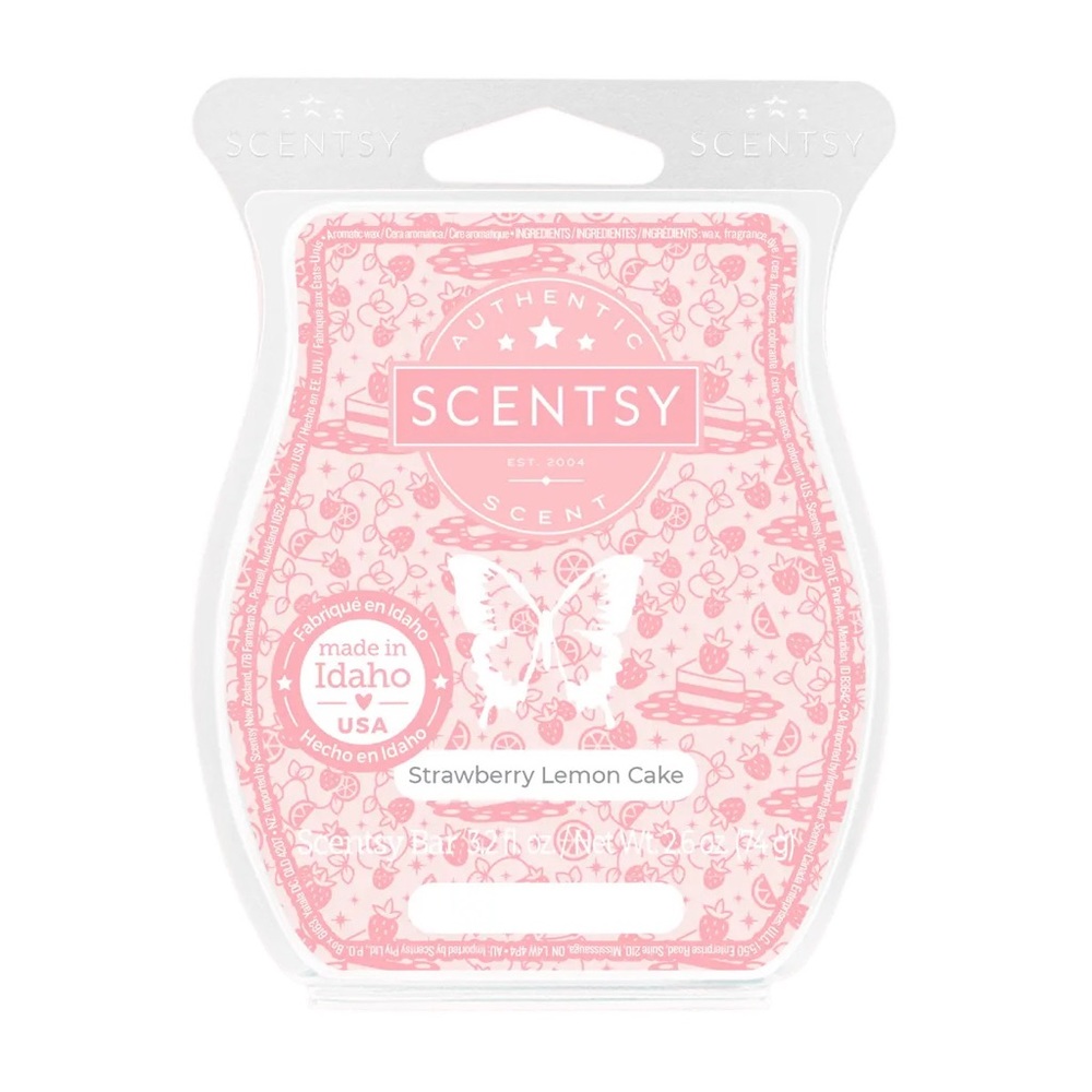 SCENTSY Strawberry Lemon Cake Wax Bar